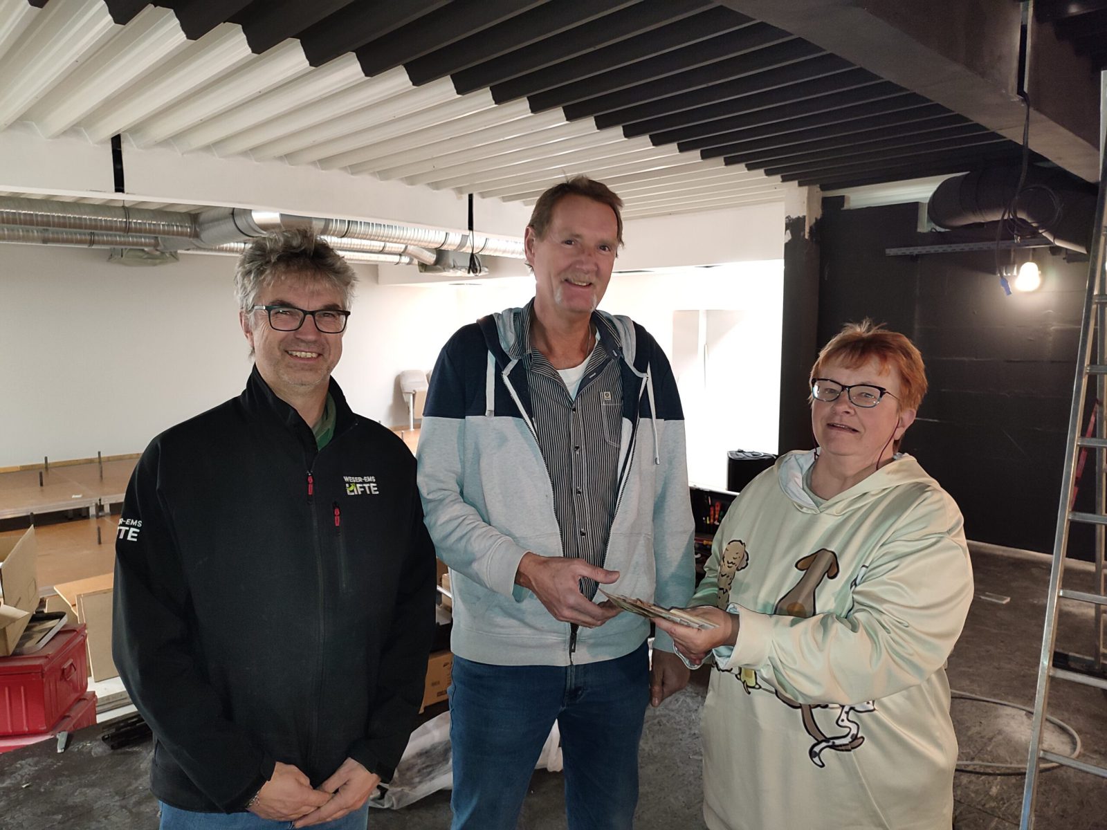 v. l. Volker Saathoff, Alfred Alberts und Christine Horn.